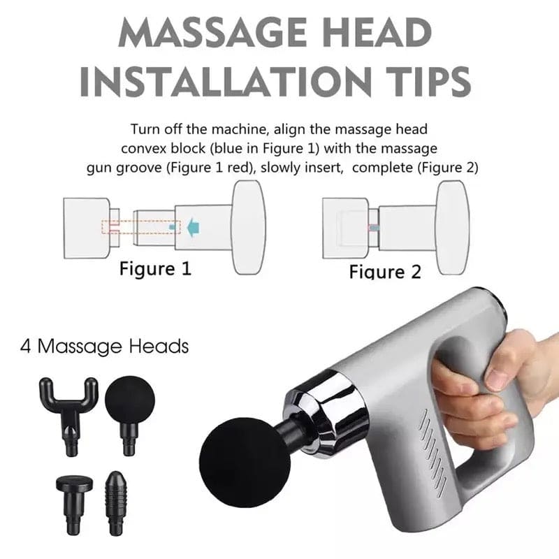 4 In 1 Fascial Gun Massager, Portable Massage Gun, Body Shoulder Neck Massager, 5 Gear Deep Tissue Mini Fitness Musle Massager, 4 Head Gun Sports Muscle Relaxing Massager, Anti-slip Muscle Massager, Muscle Stimulation Device Massage Gun 4 In 1 Fascial Gun Massager, Portable Massage Gun, Body Shoulder Neck Massager, 5 Gear Deep Tissue Mini Fitness Musle Massager, 4 Head Gun Sports Muscle Relaxing Massager, Anti-slip Muscle Massager, Muscle Stimulation Device Massage Gun